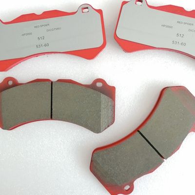 HP2000 GT6 Semi Metallic Brake Pads 65mm Friction Coefficient