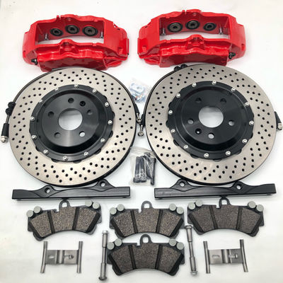 Volkswagen Scirocco 6 Pot Brake Kit R Front Red Porsche 18z Caliper 350x32 Rotor