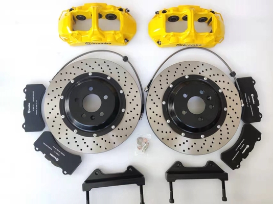 Tesla 3 LR 20 Inch Front 6 Pot Brake Kit Yellow GT6 Caliper 380x34