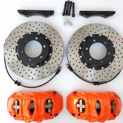 Orange 19Z Calipers 6 Pot Brake Kit With 380x36 Discs For Toyota Fortuner 20 Inch