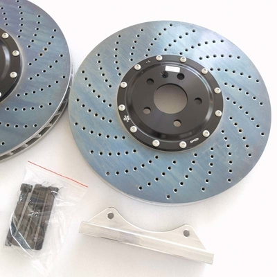 Cast Iron Drilled Brake Disc 420*40mm For Audi A6 10 Pots Brake Caliper