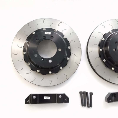 CNC Aluminum Auto Brake Discs 380*28mm Center Bell Bracket For Porsche 991 Rear