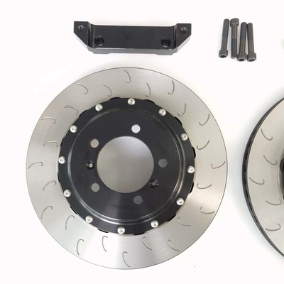 CNC Aluminum Auto Brake Discs 380*28mm Center Bell Bracket For Porsche 991 Rear