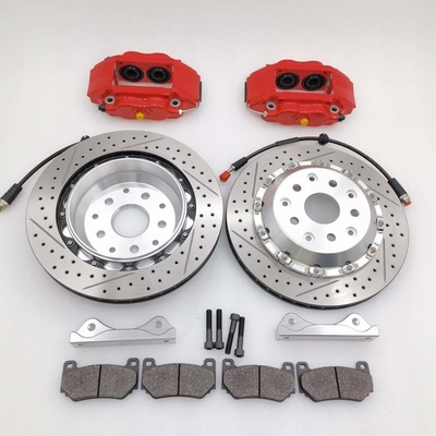 Aluminum 4 Pot Brake Kit CP7600 With 330*24mm Drilled Slot For IS300 Rear