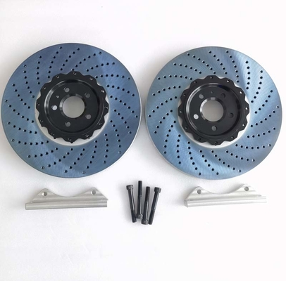 22 inch Cast Iron Brake Disc 420*40mm Perforated Rotor With Center Bracket