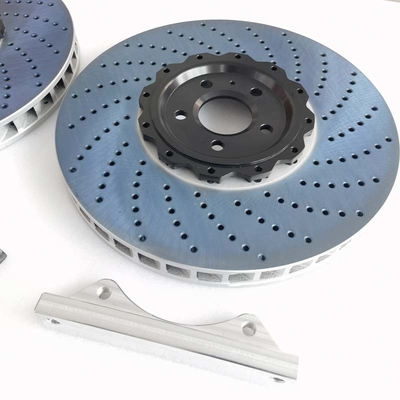 22 inch Cast Iron Brake Disc 420*40mm Perforated Rotor With Center Bracket