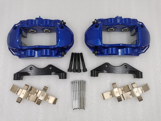 GT4 Auto Parts Blue 4 Pot Brake Caliper Black Adapter For Tesla