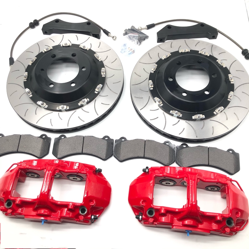 Cast Iron 6 Pot Brake Kit Caliper 355x32mm Aluminum Brake Rotor For Front