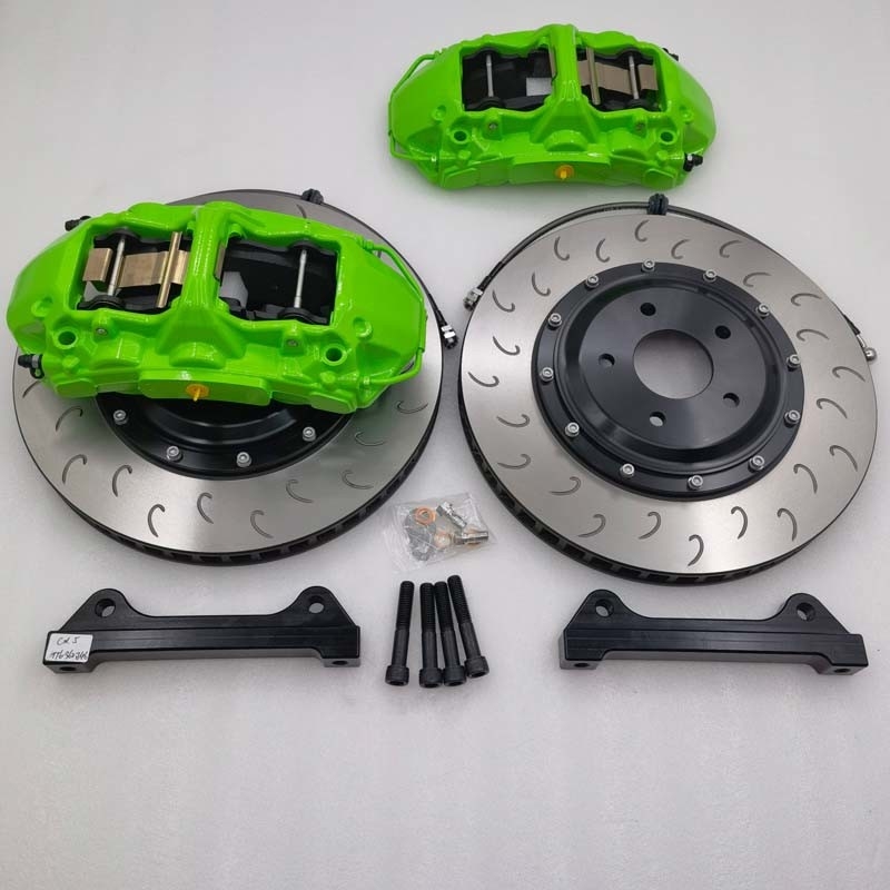 Alloy Cast 6 Pot Brake Kit Green Caliper 362*32mm J Hook Disc For Mazda CX5
