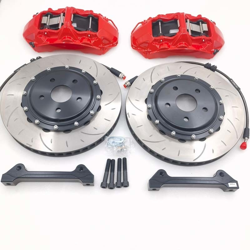 Gray Iron 6 Pot Brake Kit Red Caliper 355*32mm Custom Disc